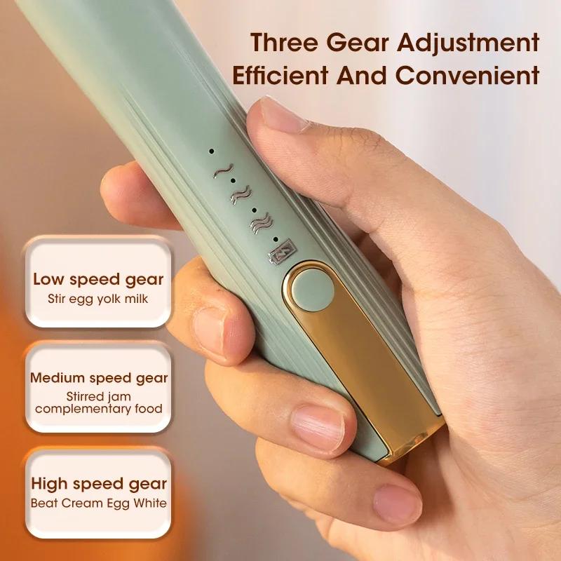 Wireless Milk Frother Electric Handheld Blender Electrical Mini Coffee Maker Whisk Mixer With USB For Coffee Cappuccino Cream