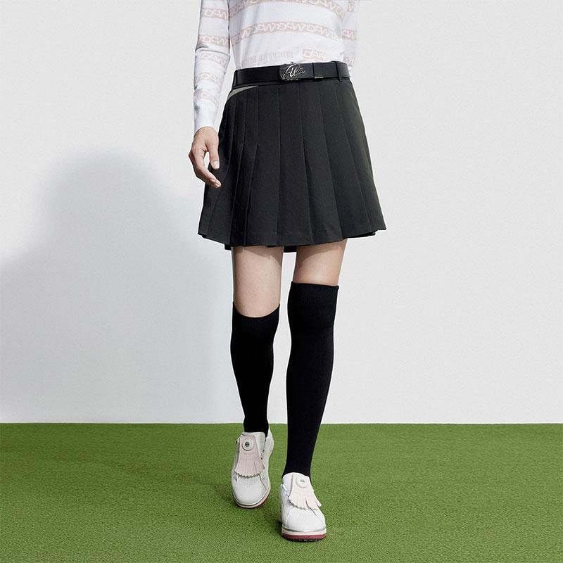 New FILA Golf Series Casual Short Skirts Women's Pitch Black A11W345301F-BK