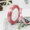 Factory Wholesale 1.5 Inches Single Sided Pastel Satin Ribbon Decorative Polyester Fabric Solid Logo Hair Gift Decoration