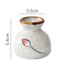 1 Count 2.2inch Toothpick Storage Jar Fish Flower Pattern Ceramic Toothpick Holder Hibiscus Blue Flower Toothpick Organizer
