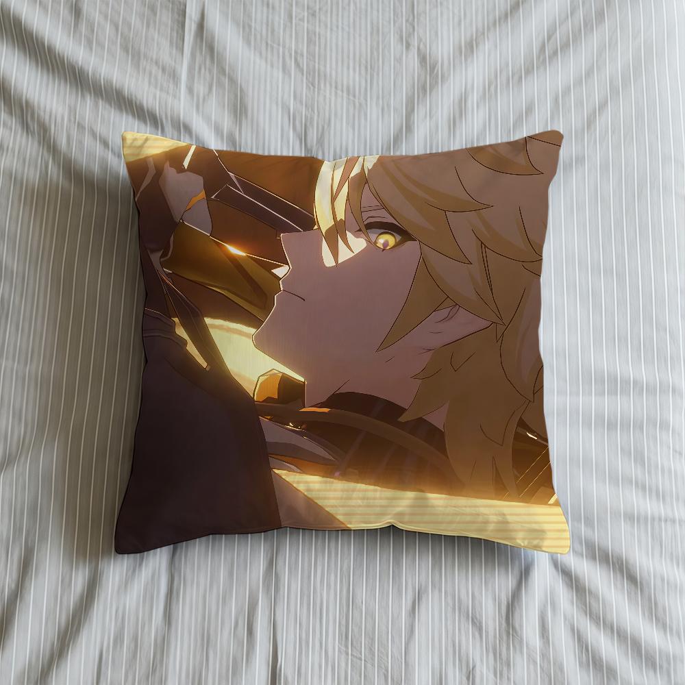 Cushion Cover Rail Soft Honkai Star Case For Sofa Living Room Home Comfortable Office Decor Phainon Protective Pillow Covers