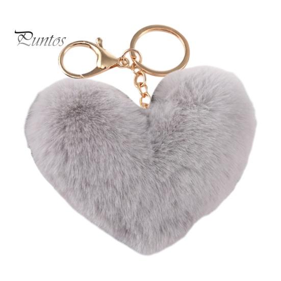 Breloc cu inimă de dragoste de pluș, moale, pufos, ușoară, pentru fete, suport pentru chei pentru mașină, geantă de mână, rucsac, decorare, pandantiv, cadou de aniversare