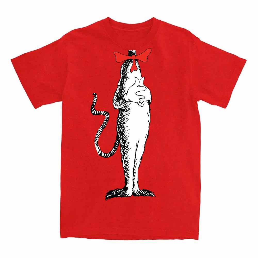 Cat in The Hat Manga Printing Tshirts Short Sleeve Loose Cotton T-shirt Funny Cartoon Meme Graphic T Shirt Unisex Tees