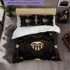 Valencia FC Themed Bedding 3Pcs Duvet Cover Set Decorative Bed Linen For Teen Room Home Decoration