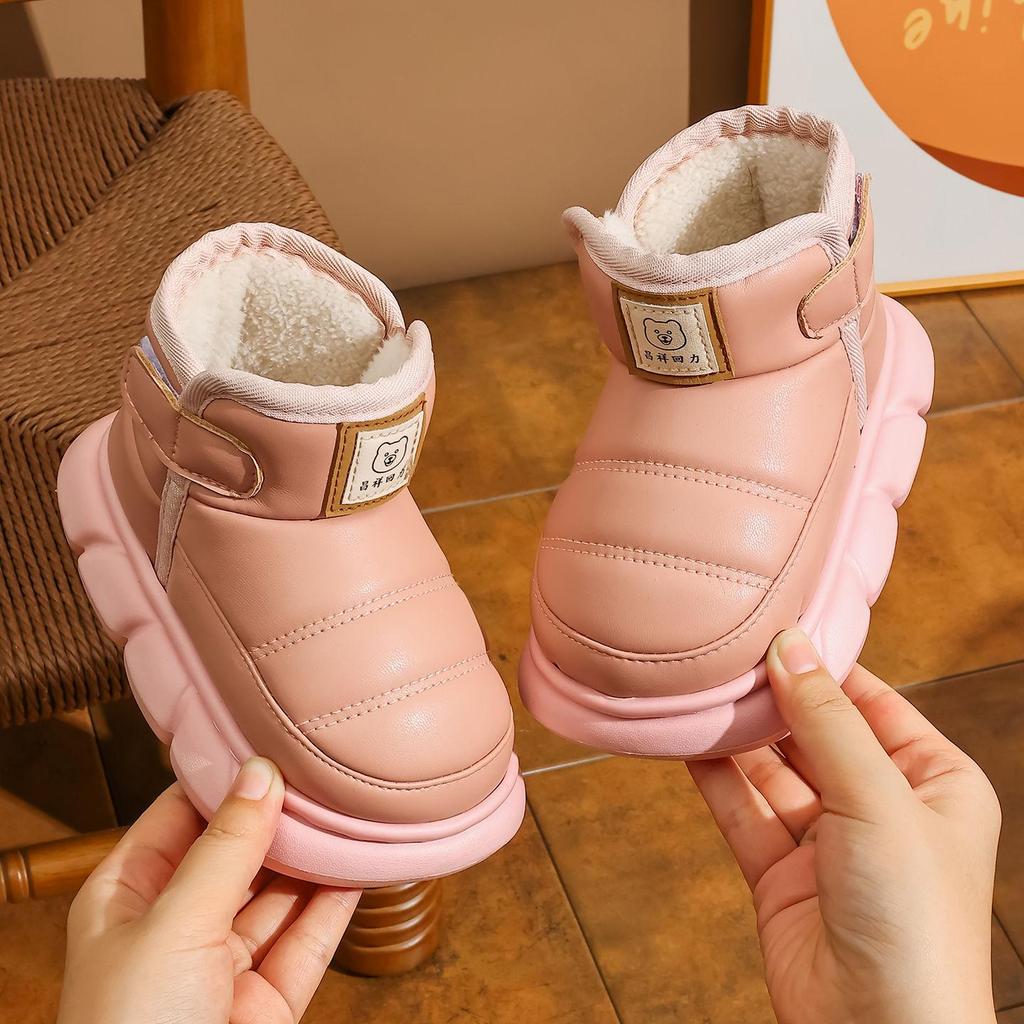 New Autumn/Winter Non-Slip Warm Snow Boots for Kids & Parents - Cute Short Boots for Medium to Large Children