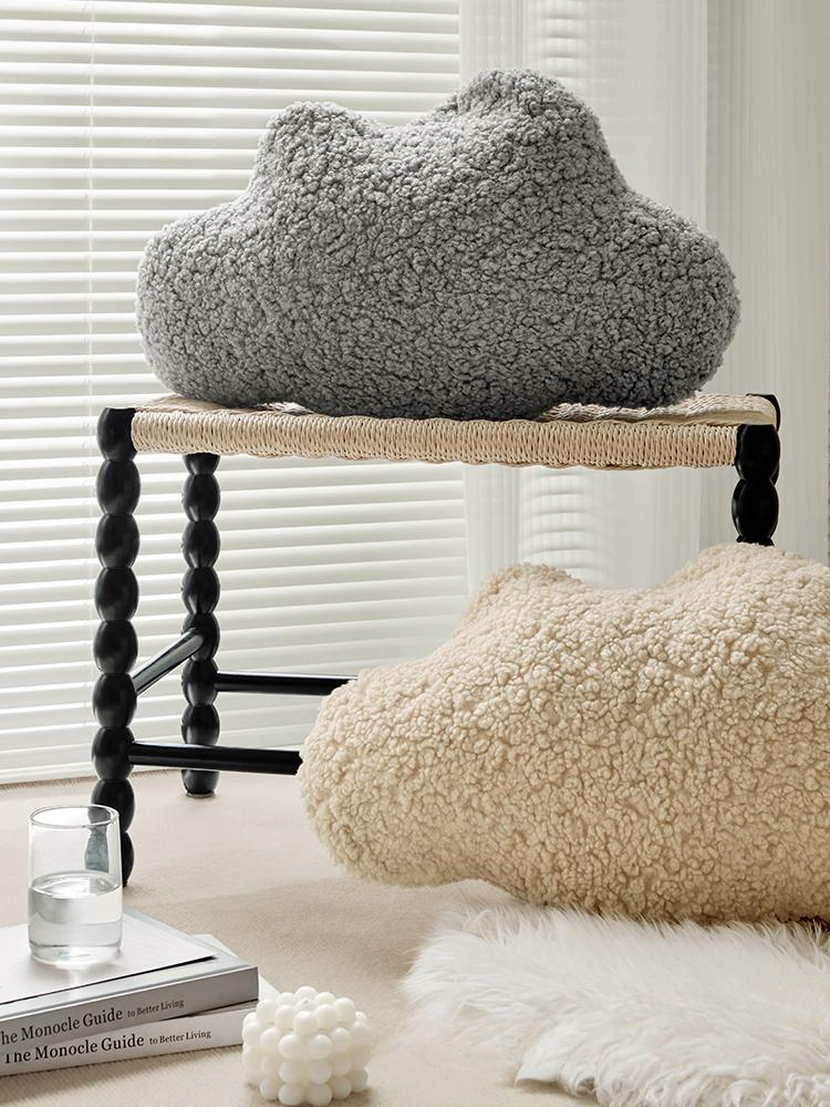 Headstock Plush Backrest Super Soft Cloud Pillow Dormitory Girls Siesta Pillow Household Creative Sleeping Special Lumbar Pillow