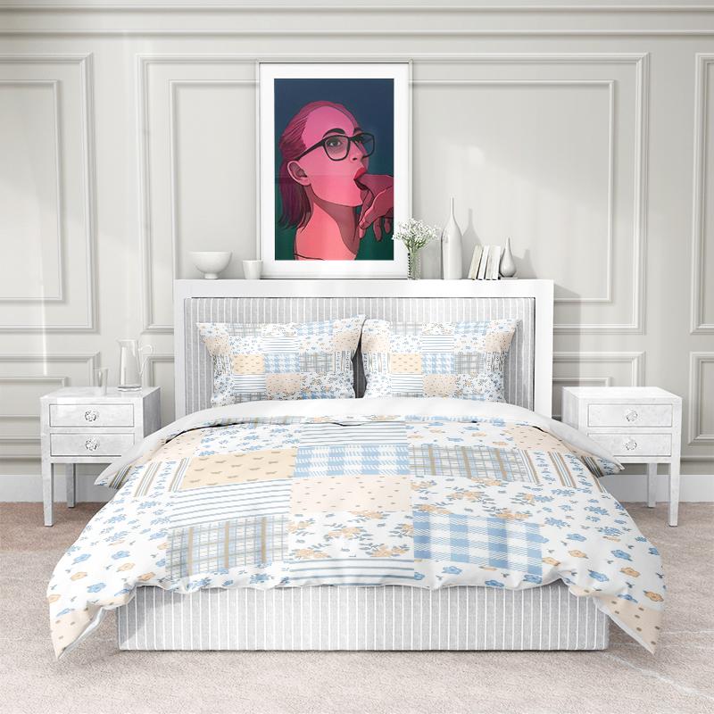 Comforter Nordic 3-Piece Bedding Set - Customizable Bedding With Free Gift Eco-Friendly & Hypoallergenic (Oeko-Tex Certified)