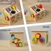 Bajoy 8-in-1 Montessori Toy: A Multi-functional Wooden Toy That Keeps Children Entertained, Featuring Color Sorting, Shape Sorting, Drawers, a