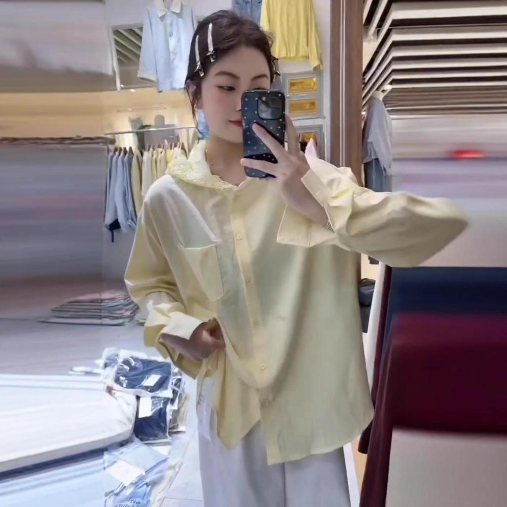 Women's Chic French Crochet Hooded Long Sleeve Sunscreen Shirt - Summer Loose Fit