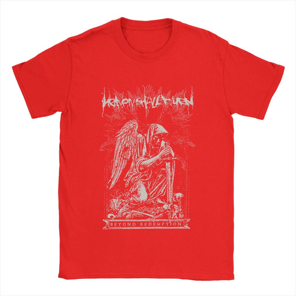 Heaven Shall Burn T Shirts Men's Pure Cotton Novelty T-Shirts Round Collar Band Tees Short Sleeve Clothing Graphic