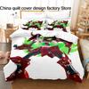 Bed linen 3Pcs Gurren Lagann Anime Bedding Set 3D Print Kamina Mecha Duvet Cover Pillowcases for Teens Fans Room Decor Gift