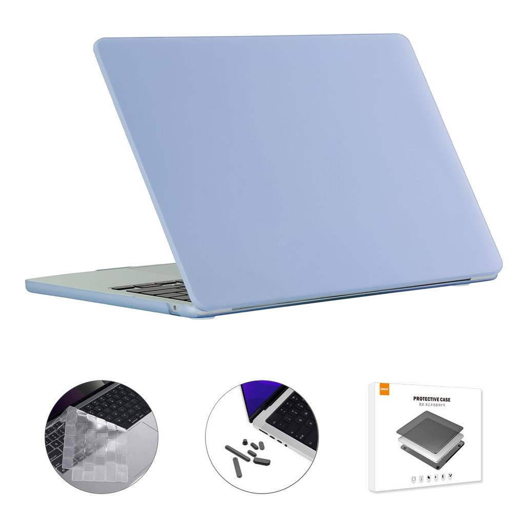 Case for Macbook Air 15 inch (2025)/(2024) A3114/(2023) A2941 (US Version) Matte Laptop Cover with TPU Keyboard Film +Plugs