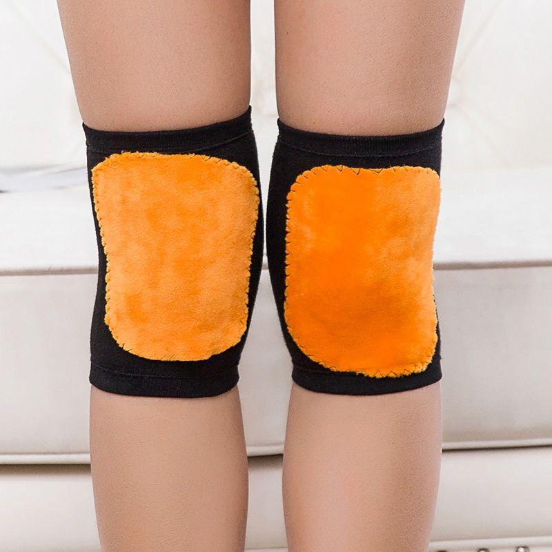 Autumn Thickened Short Knee Warmers Fleece-Lined for Men Women Elderly Knee Joint Warmth Protection in Air-Conditioned Rooms