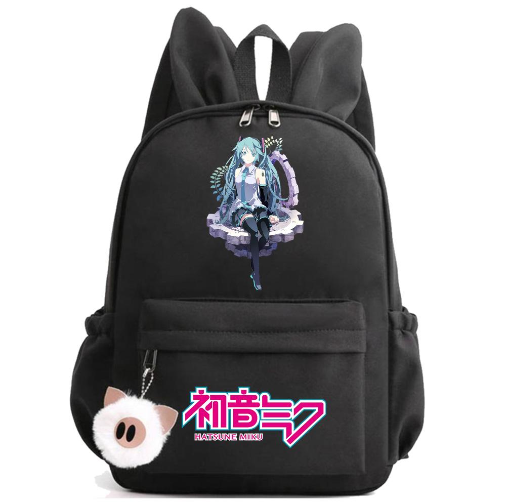

Anime Cartoon Hatsune Miku Printed Backpack for Teenger Children Student Schoolbag Girl Kid Gift Women Large Capacity Waterproof Travel Bag Rucksak