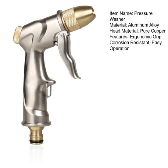 Hochdruckreiniger Gartenwasserzerstäuber mit Düse Einstellbarer Wasserfluss Korrosionsbeständig Autowäscher zum Waschen von Fahrzeugen Bewässern von Pflanzen
