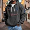 Mens Zip-Up Hoodie NFL Collection Streetwear Loose Fit Casual Sweatshirt Fall