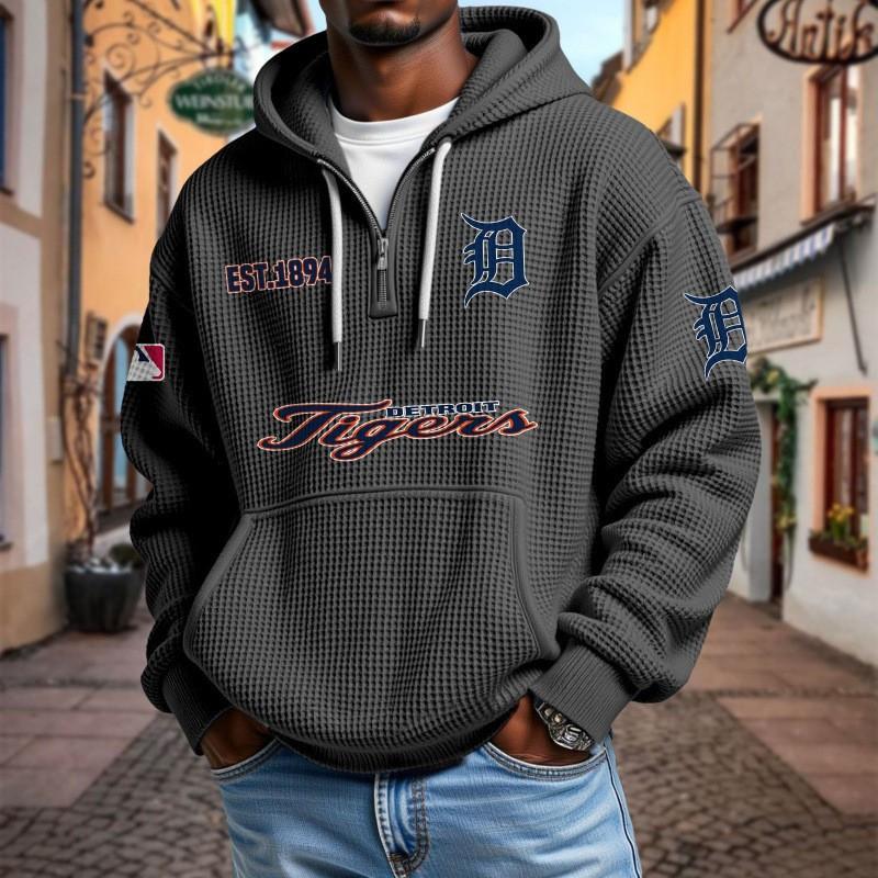 Mens Zip-Up Hoodie NFL Collection Streetwear Loose Fit Casual Sweatshirt Fall