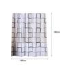 1pc PEVA Water Proof Shower Curtain Bathroom Partition Curtain Bathroom Decoration Accessories Checkered Pattern Shower Curtain