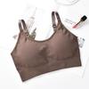 Little Bear Ribbed Wire-Free Bandeau Bra with Chest Pads - Women's Yoga & Sleep Vest