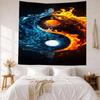 Yingyang Wall Decor Tapestry Art For Pet Memorial Birthdaywedding Party Backdrop Family Gift