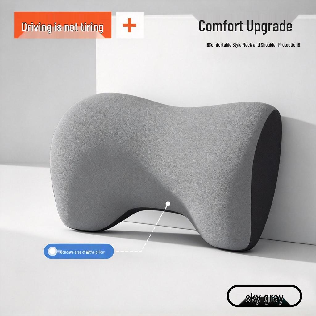 Compatible Headrest Neck Pillow & Lumbar Support Cushion for Lantu FREE, Taishan, Zhiyin, and Zhuiguang L Cars.