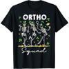 Ortho Squad St Patrick's Day Shamrock Orthopedic Skeletons Cotton Men T Shirt