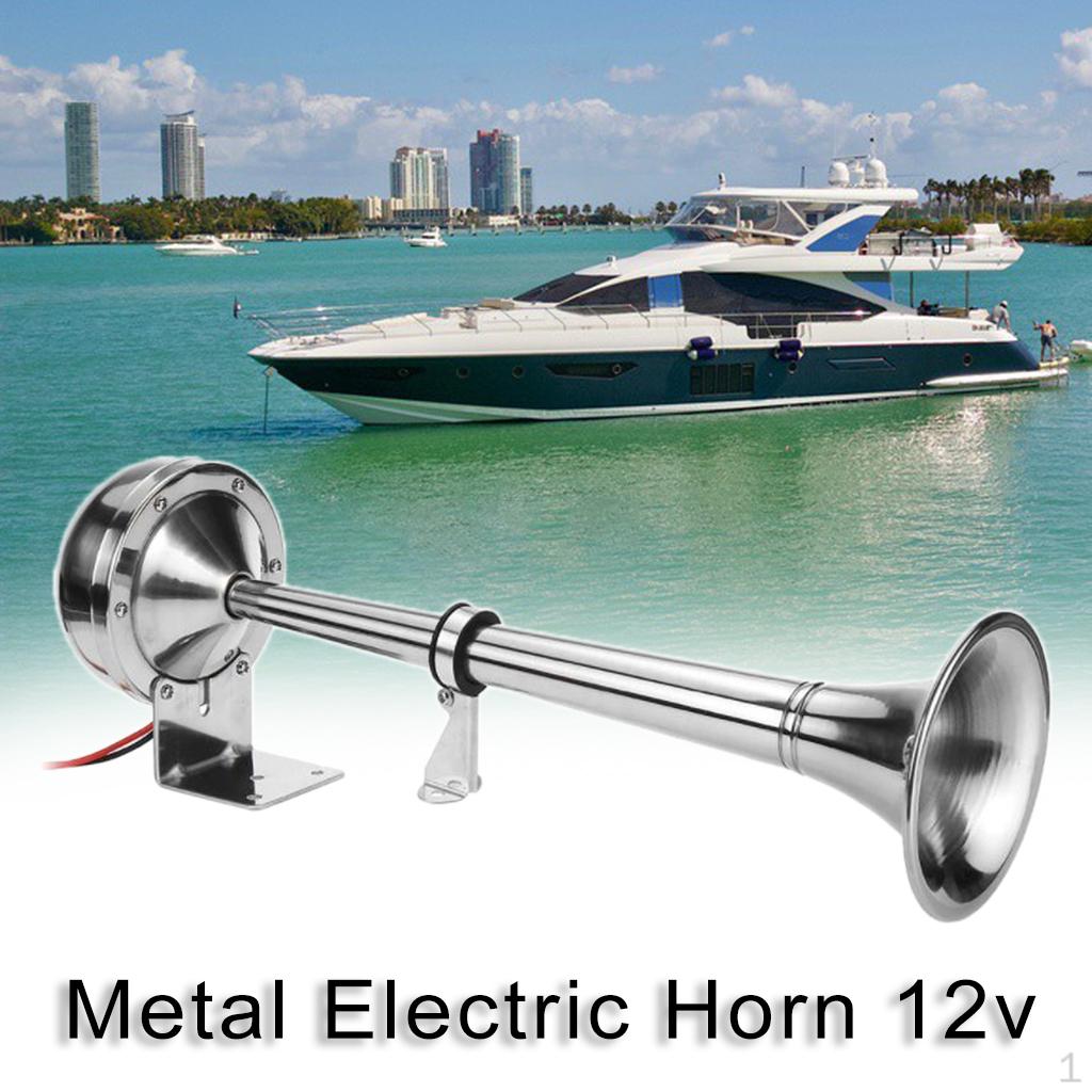 

12V Single Trumpet Air Horn 16 Inch for Truck Train Boats