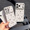 Ins Polka Dot Apricot Bear Is Suitable for Apple 17 Mobile Phone Case iPhone15promax All-inclusive 16 Leather Pattern Anti-drop.