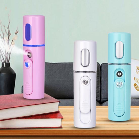 

Портативный USB-увлажнитель для лица, перезаряжаемый светодиодный светильник, отпариватель для воды, распылитель тумана