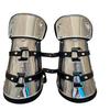 Handmade Steel Greaves Medieval Leg Armor with Leather Straps