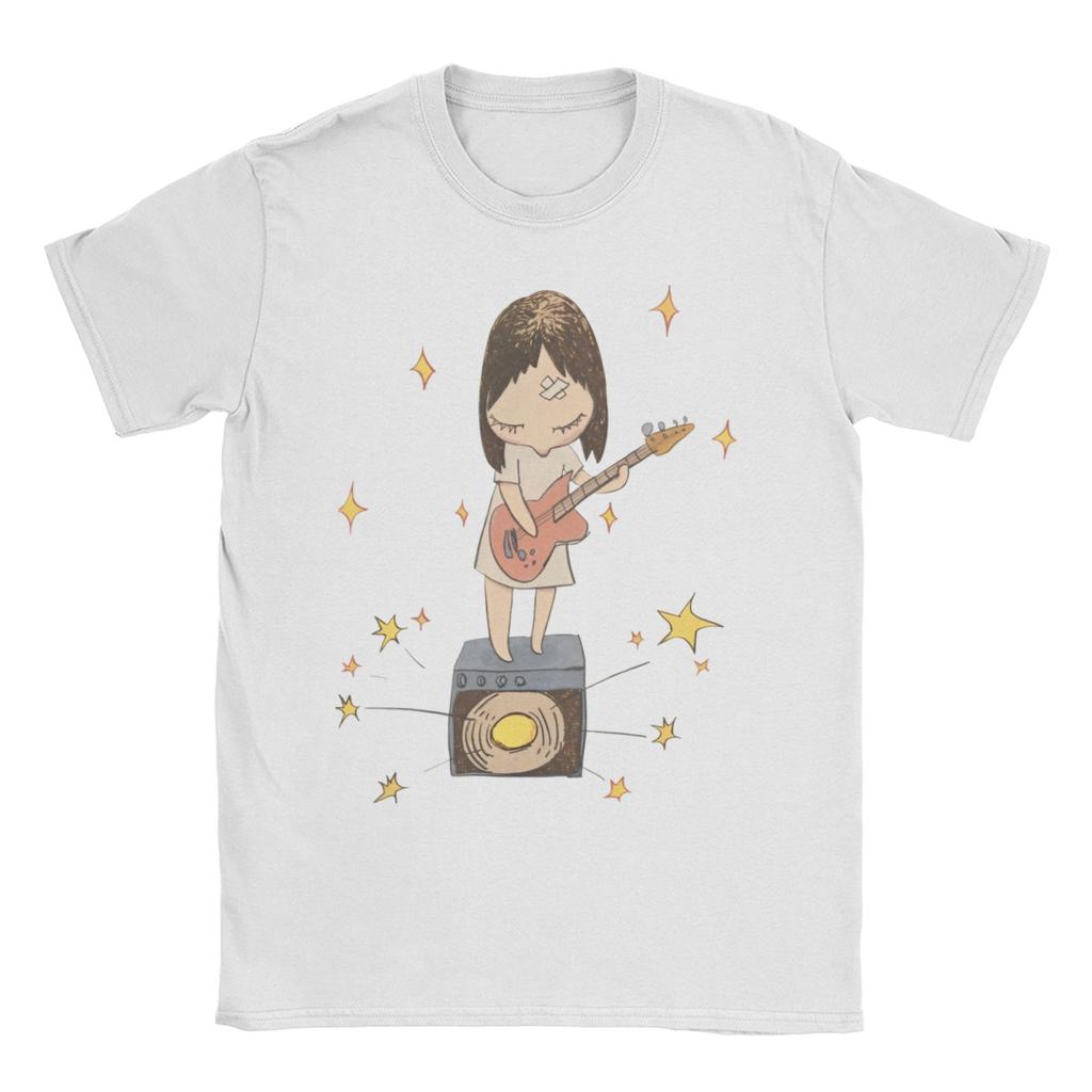 Yoshitomos Nara Cotton T Shirt For Unisex Summer Vintage TShirts Crewneck Fashion Tees Big Size Casual Clothing