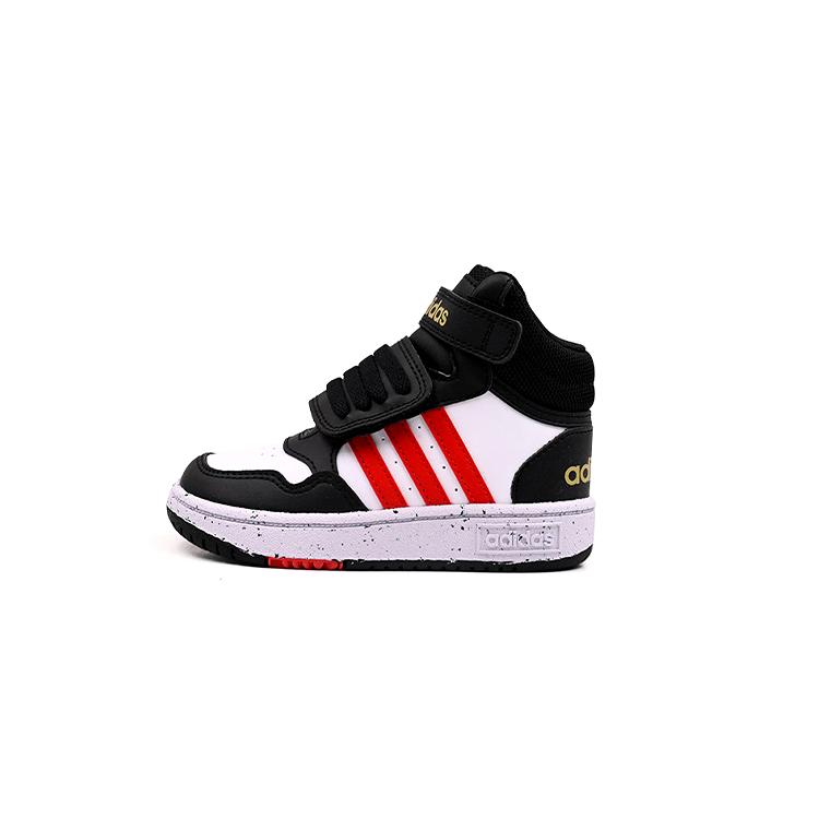 Adidas Hoops Mid I  Black White Vivid Red  HR0229 23