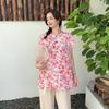 Summer Rayon Blend Cheongsam Short Sleeve Tshirts Frog Closure Tops Floral Print New Chinese Style Plus size Independent Design