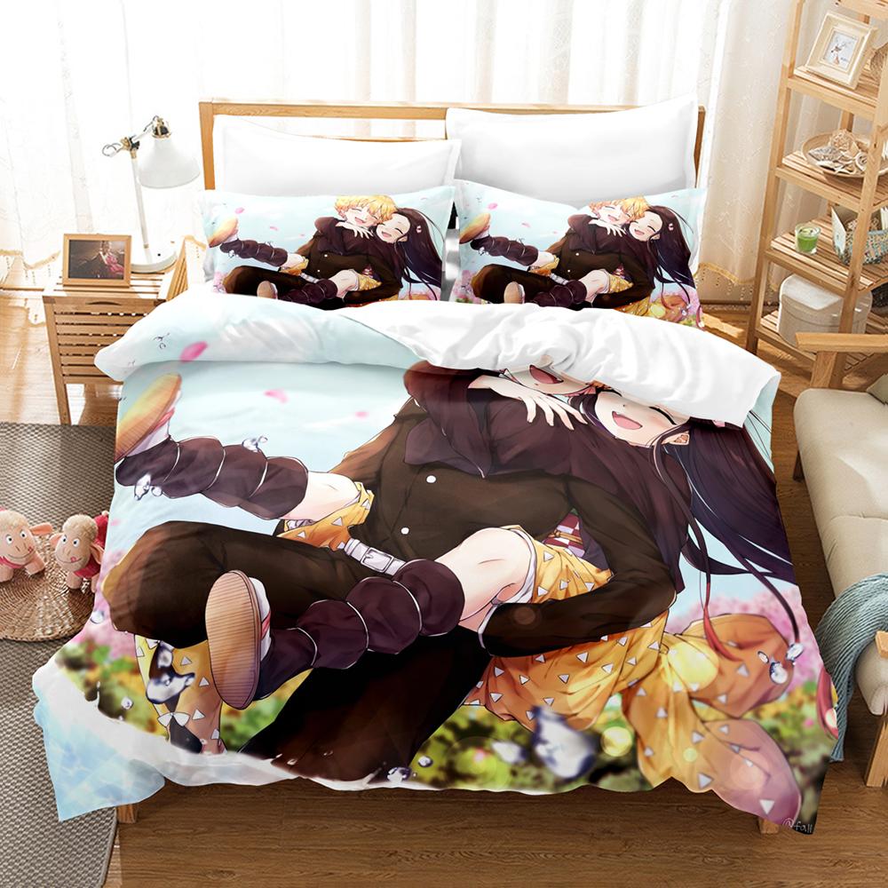 3D Anime Kawaii Girls Out Of The Blade Bedding Sets Duvet Cover Set With Pillowcase Twin Full Queen King Bedclothes Bed Linen