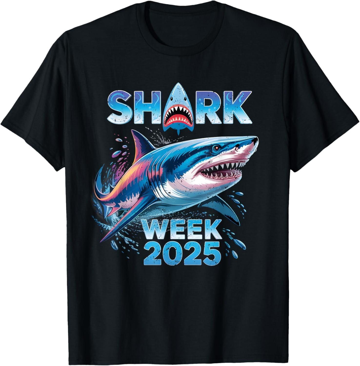 Shark Lover 2025 - Ocean conservation Week T-Shirt Mens Womens Tees Top M