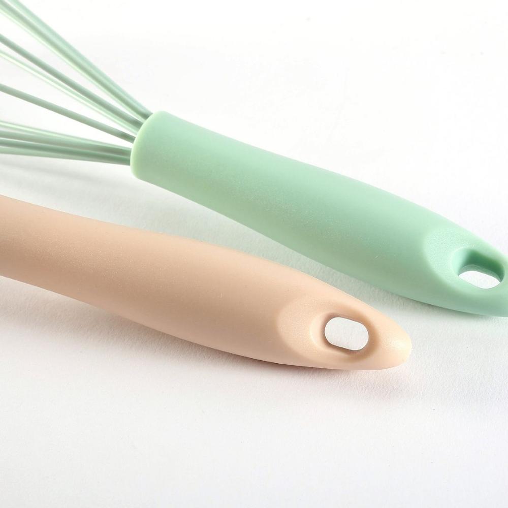 Cream Kitchen Cooking Manual Milk Frother Silicone Egg Beater Mixer Whisk Blender