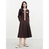JUZUI Jacquard Sequin Yarn Contrast Sweater
