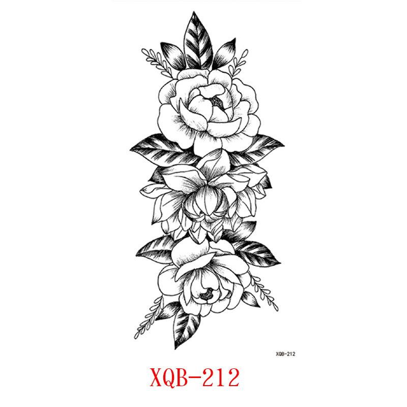 Small Full Arm Tattoo Stickers, Flower Letters, Animal Tattoo Stickers Stickers Tattoo