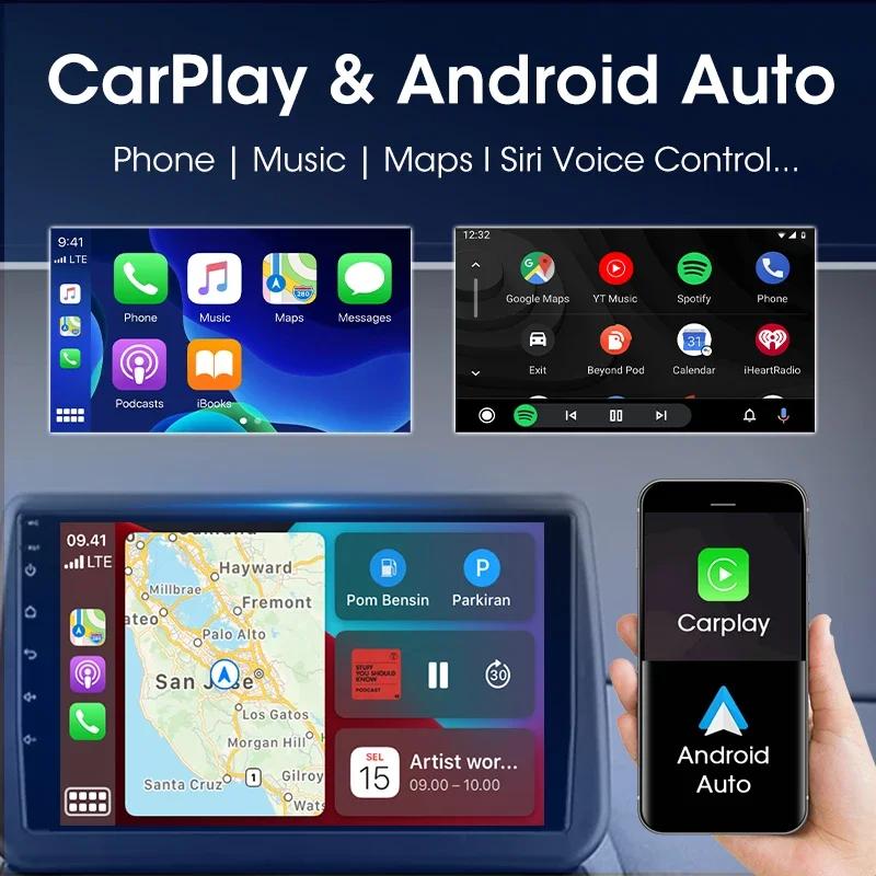 Android 12 Car Radio For Renault Clio 3 2005 -2014 2 Din GPS Navigation Carplay Auto Stereo Intelligent Systems Smart Autoradio
