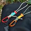 Strapazierfähiges Paracord-Lanyard mit Karabinerhaken Sicherer Schlüsselanhänger-Riemen für Wasserflasche, Rucksack & Outdoor-Ausrüstung