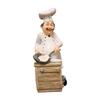 Detailed Cook Sculpture Home Decoration Piece Funny Chefs Resin Statue Miniature For Kitchen Countertops And Shelf Decors