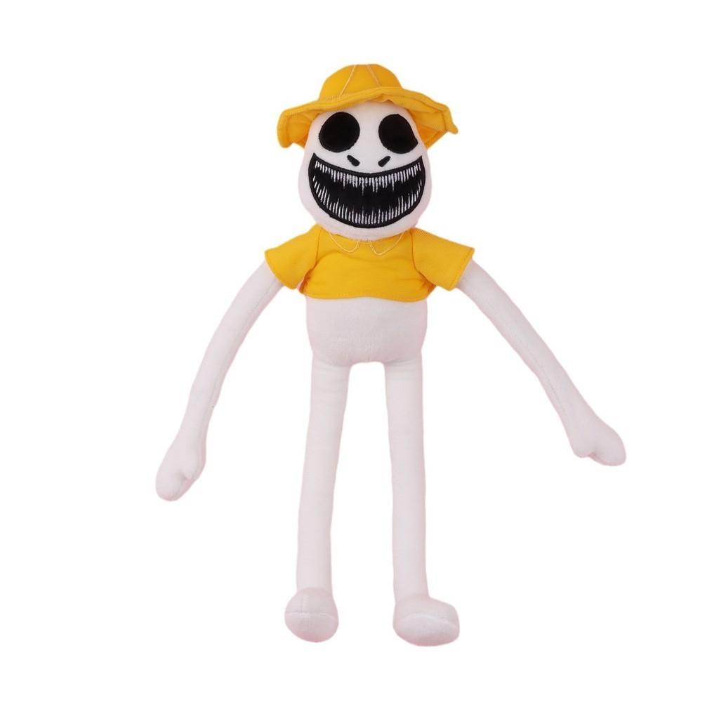 Zoonomaly Peluche Gardien de Zoo Parc Animalier Exceptionnel Poupée en Peluche Courte Personnage de Dessin Animé Autre Coton PP Personnalisé Blanc Jaune 48*7*40cm