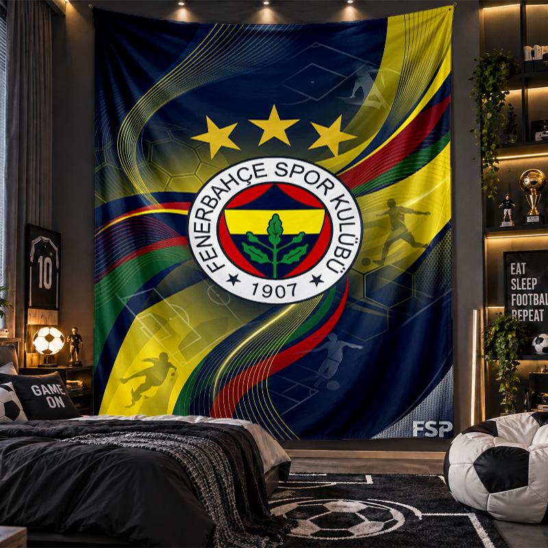 Arazzo da Appendere alla Parete Stampa del Fenerbahçe FC Tessuto per Soggiorno Camera da Letto Decorazione per la Casa