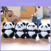 Niedlicher Nationaler Schatz Panda Plüsch Schlüsselanhänger Ultra-weiches Kuscheltier