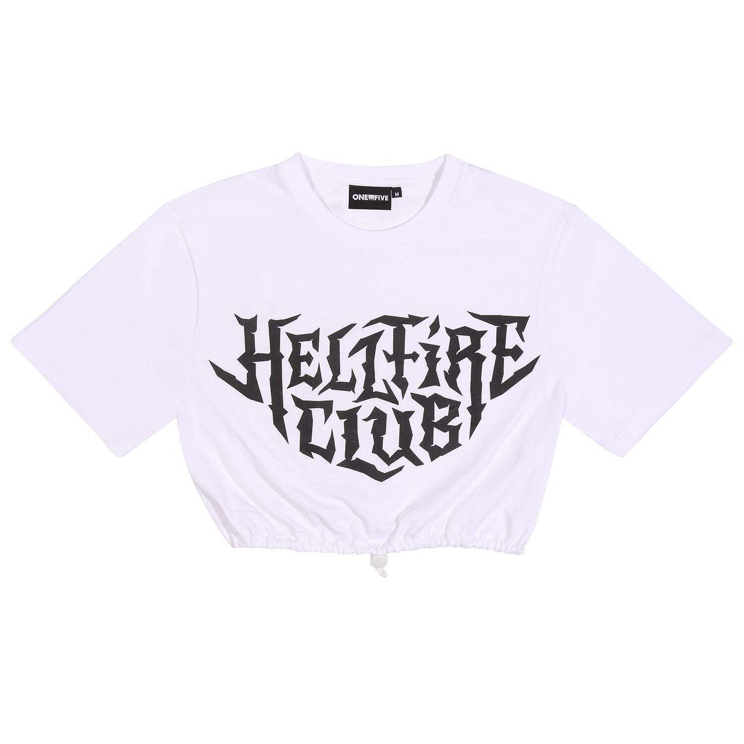 OnePointFive°C Stranger Things Hellfire Club Women s Bubble T-Shirt M