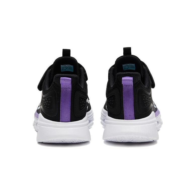 Anta Kids Sports Anti-Kick Height Increasing Low-Top Running Shoes Kids Sneaker Black White 312325533-2