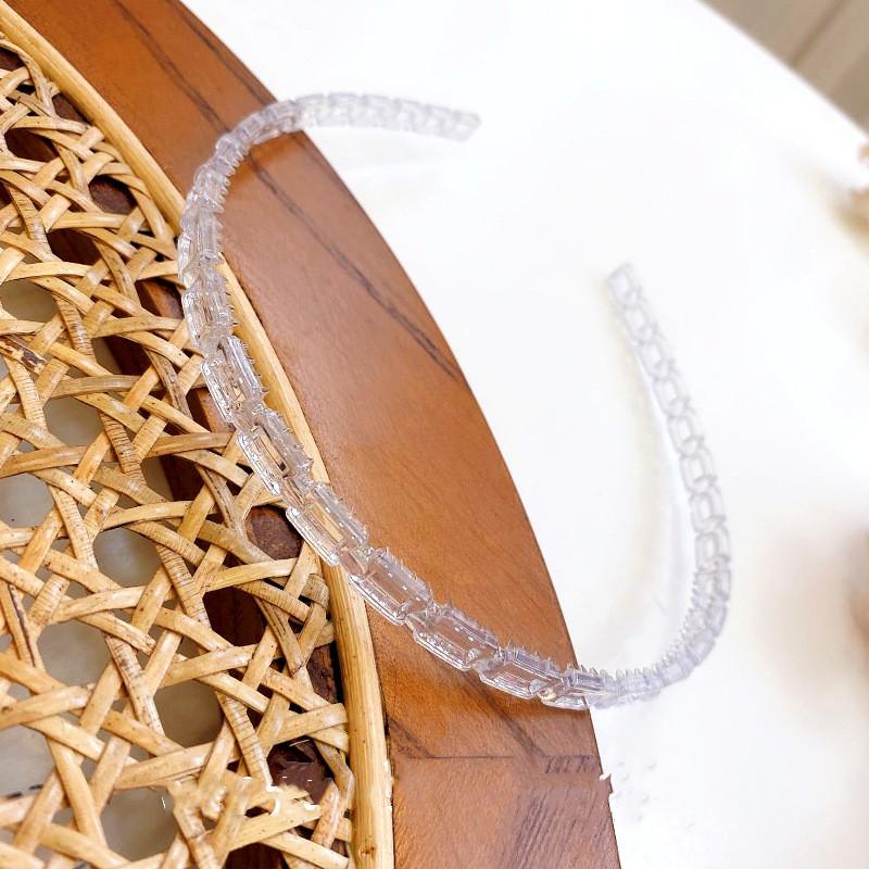 Women Classic Black Brown Plastic Headbands Thin Plain Matt Bright Color Hairbands Non-slip Hair Hoop For Daily Wear