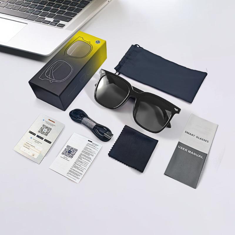 GS01 Bluetooth Smart Glasses: UV-geschützte, polarisierte Brille für Musik, Anrufe, Autofahren & Navigation