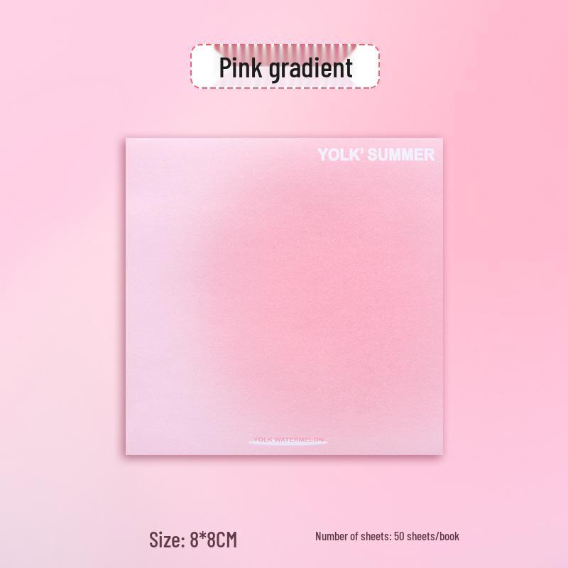 Custom Gradient Sticky Notes: Reusable, Personalized Creative Message Notes with Image