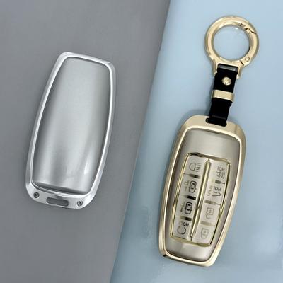 Genesis GV70 GV80 GV90 Aluminum Alloy Metal Car Key Cover Case for Hyundai Luxury Vehicles